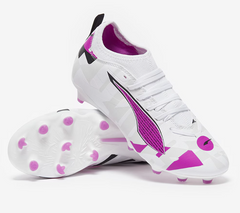 PUMA Ultra 5 Match Forever FG/AG Firm/Multi-Ground Football Boots Junior White