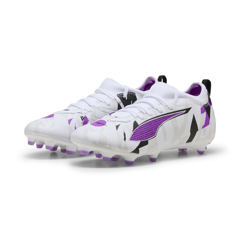 PUMA Ultra 5 Match Forever FG/AG Firm/Multi-Ground Football Boots Junior White
