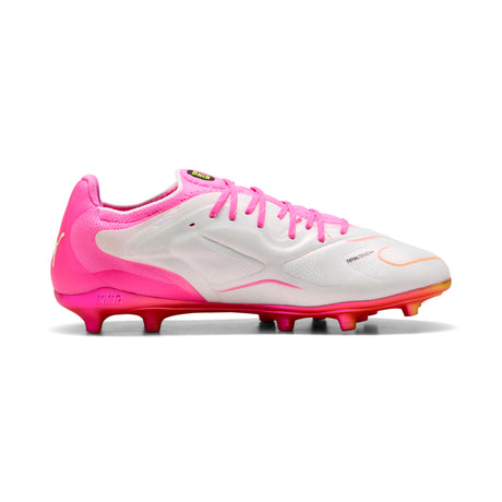 PUMA King 20 Ultimate FG/AG Firm Ground/Artificial Ground Men's Soccer Cleats - White/Pink/Aqua