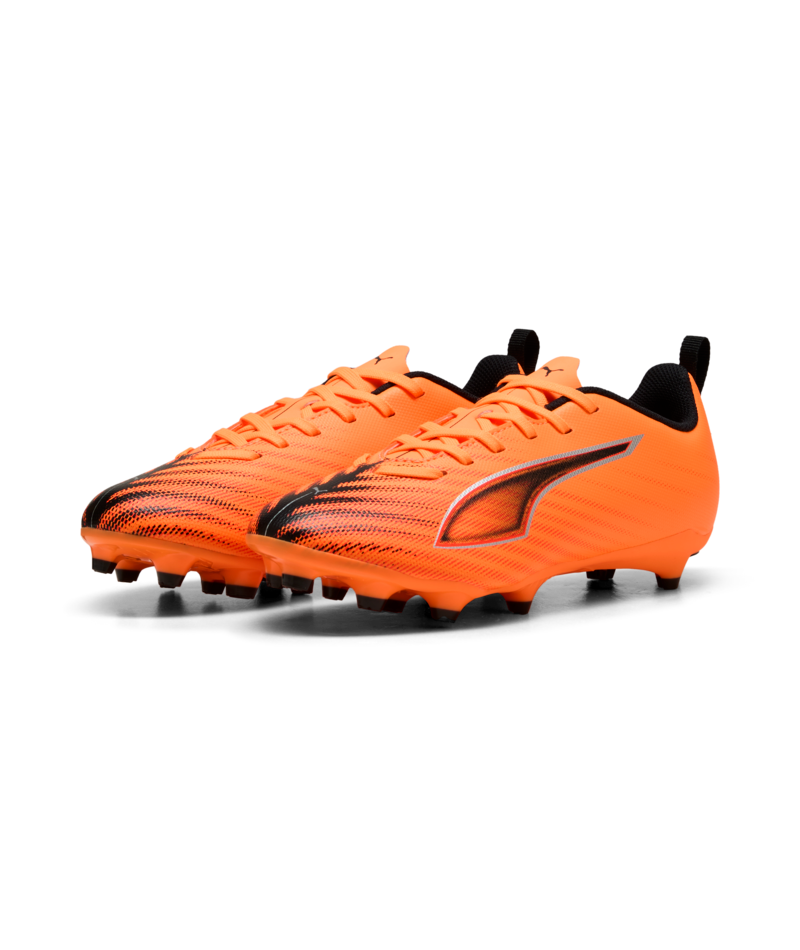 PUMA Ultra 6 Play FG/AG Youth Soccer Cleats- Orange/Black/Red