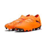Botines de fútbol PUMA Future 8 Match FG/AG para mujer - Naranja/Negro