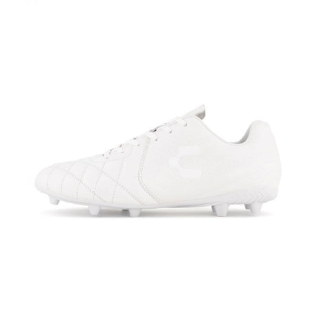 Charly Legendario LT FG 2.0 Firm Ground Soccer Cleats - White/Grey