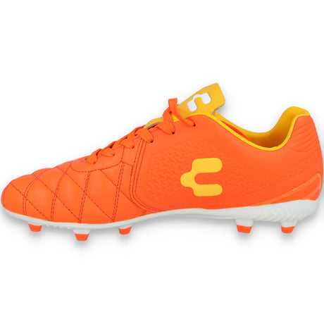 Charly Legendario LT FG 2.0 Botines de fútbol de terreno firme - Naranja/Blanco