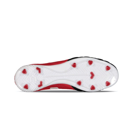 Tacos de fútbol Charly Legendario LT FG 2.0 para terreno firme - Negro/Rojo