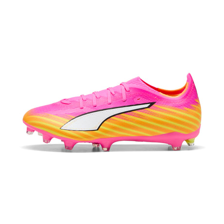 Tacos de fútbol PUMA Ultra 6 Match FG/AG de terreno firme/césped artificial para hombre - Rosa/Blanco