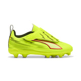PUMA Ultra 6 Play V FG/AG RB Firm/Multi-Ground Youth Soccer Cleats - Yellow/Black/Red
