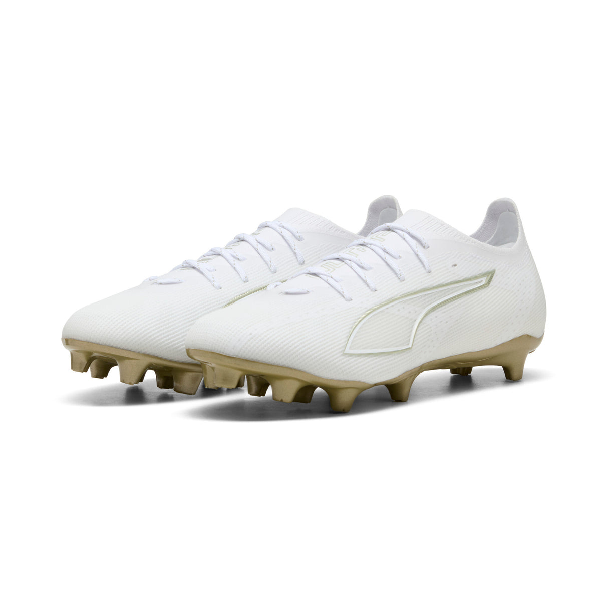 PUMA Ultra 6 Pro FG/AG Firm/Multi-Ground Men's Soccer Cleats - White/Gold/Black