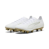 PUMA Ultra 6 Pro FG/AG Firm/Multi-Ground Men's Soccer Cleats - White/Gold/Black