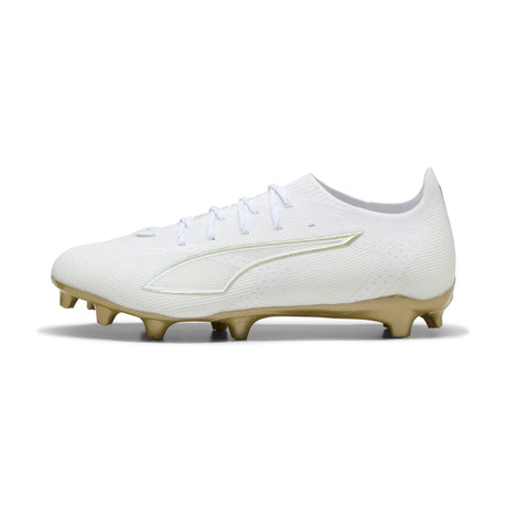 PUMA Ultra 6 Pro FG/AG Firm/Multi-Ground Men's Soccer Cleats - White/Gold/Black