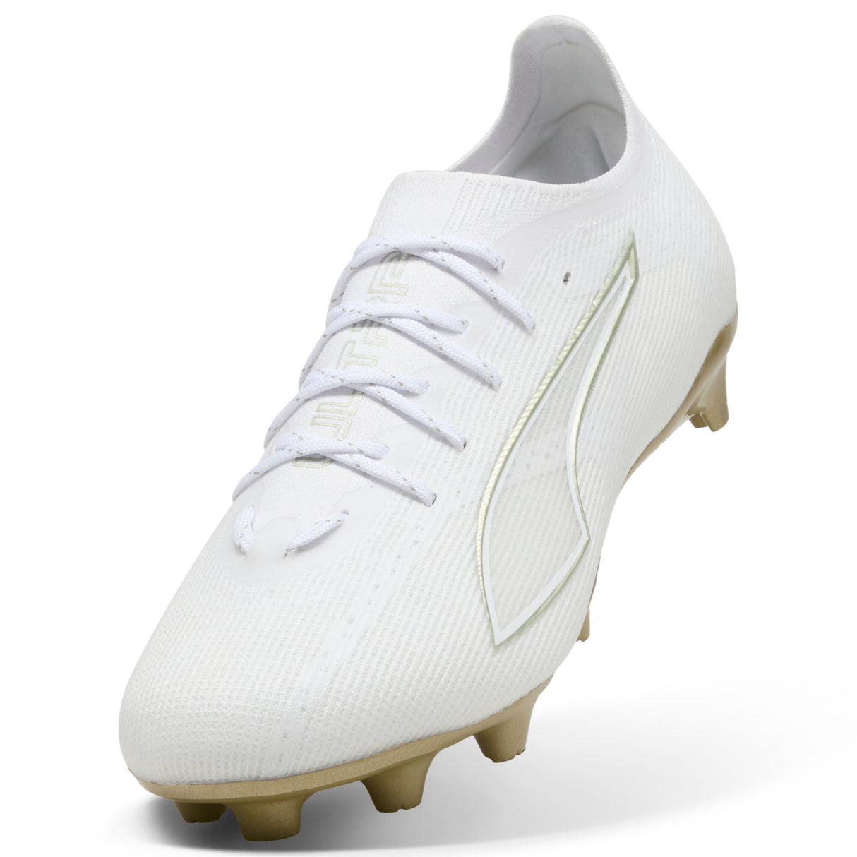 PUMA Ultra 6 Pro FG/AG Firm/Multi-Ground Men's Soccer Cleats - White/Gold/Black