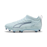 PUMA Ultra 6 Match FG/AG Firm Ground/Artificial Ground Youth Soccer Cleats - Icy Blue/White