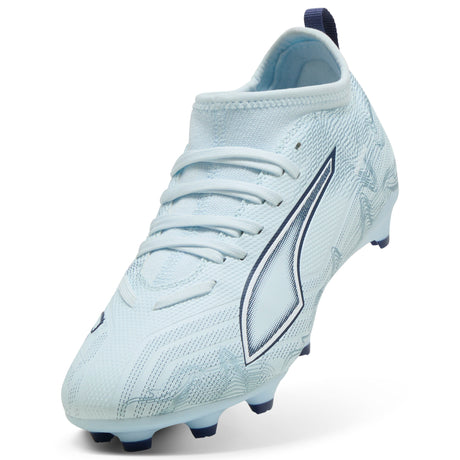 PUMA Ultra 6 Match FG/AG Firm Ground/Artificial Ground Youth Soccer Cleats - Icy Blue/White