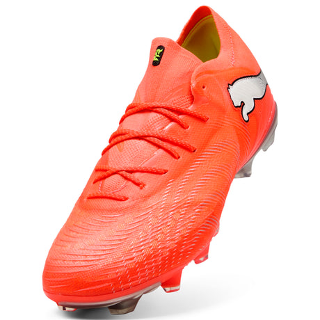 PUMA Future 9 Fusion FG/AG Firm/Multi-Ground Men's Soccer Cleats - Red/White/Black