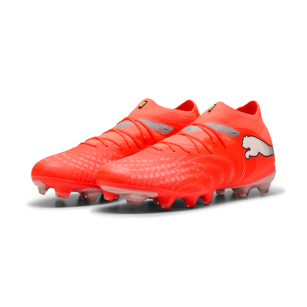 PUMA Future 9 Pro FG/AG Firm/Multi-Ground Men's Soccer Cleats - Red/White