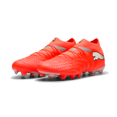 PUMA Future 9 Pro FG/AG Firm/Multi-Ground Men's Soccer Cleats - Red/White