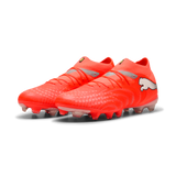PUMA Future 9 Pro FG/AG Firm/Multi-Ground Men's Soccer Cleats - Red/White