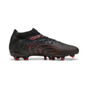 PUMA Future 9 Pro FG/AG Firm Ground/Artificial Ground Men's Soccer Cleats - Black/Red/Gray