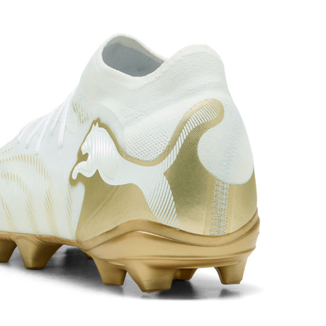 PUMA Future 9 Pro FG/AG Firm/Multi-Ground Men's Soccer Cleats - White/Gold/Black