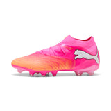 Tacos de fútbol PUMA Future 9 Pro FG/AG para hombre, terreno firme/artificial - Rosa/Turquesa/Blanco