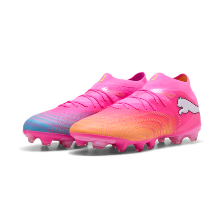 PUMA Future 9 Pro FG/AG Firm Ground/Artificial Ground Men's Soccer Cleats - Pink/Aqua/White