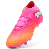 Tacos de fútbol PUMA Future 9 Pro FG/AG para hombre, terreno firme/artificial - Rosa/Turquesa/Blanco