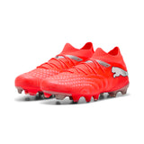 PUMA Future 9 Match FG/AG Firm/Multi-Ground Men's Soccer Cleats - Red/White/Black