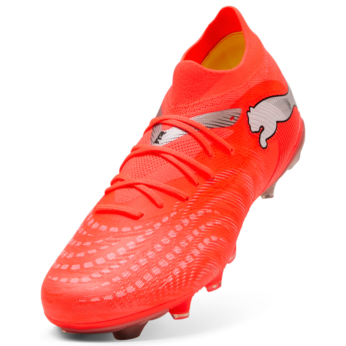 PUMA Future 9 Match FG/AG Firm/Multi-Ground Men's Soccer Cleats - Red/White/Black