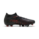 PUMA Future 9 Match FG/AG Firm Ground/Artificial Ground Men's Soccer Cleats - Black/Red/Gray