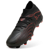 PUMA Future 9 Match FG/AG Firm Ground/Artificial Ground Men's Soccer Cleats - Black/Red/Gray