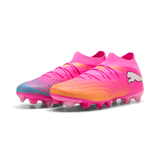 PUMA Future 9 Match FG/AG Firm Ground/Artificial Ground Men's Soccer Cleats - Pink/Aqua/White
