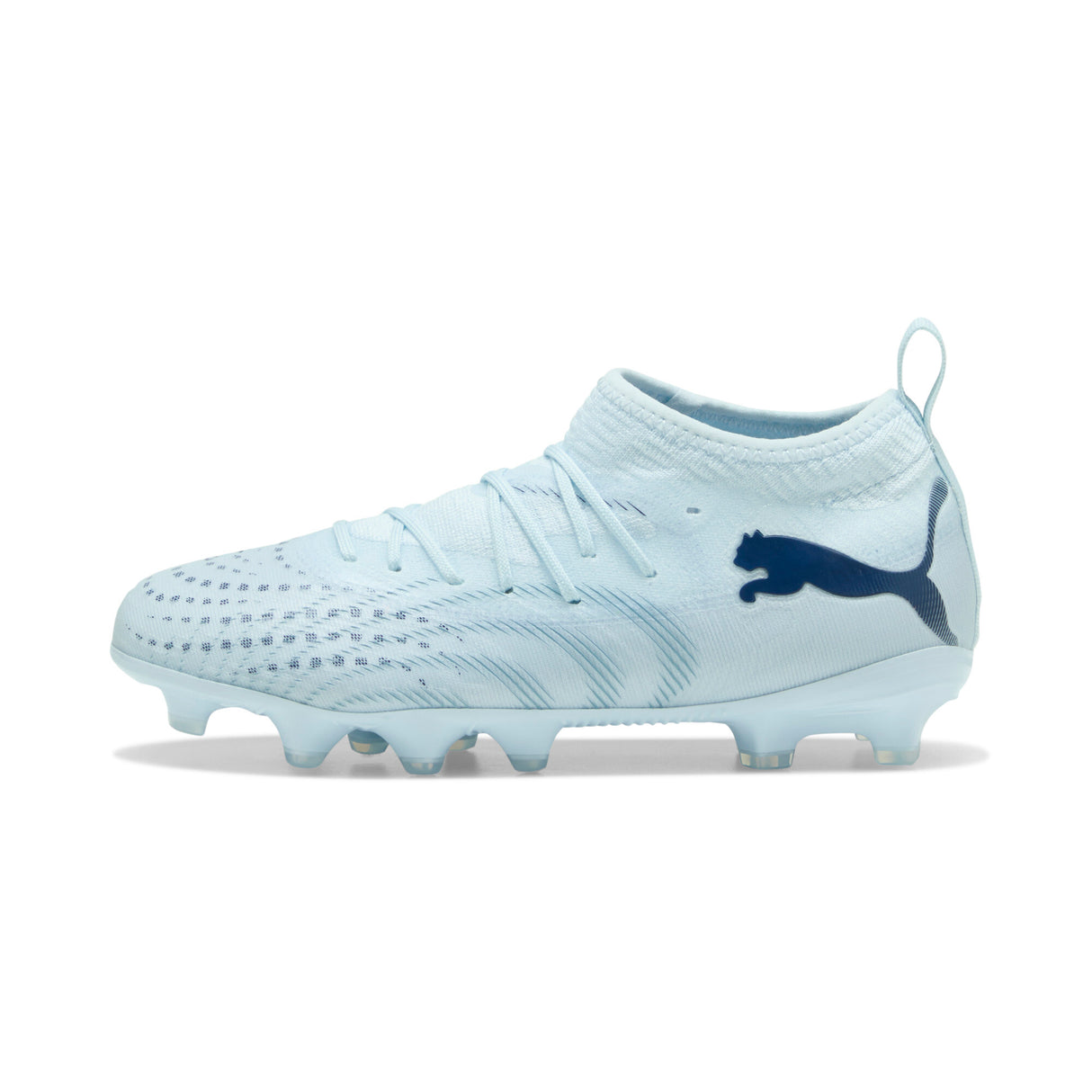 PUMA Future 9 Match FG/AG Firm Ground/Artificial Ground Youth Soccer Cleats - Icy blue