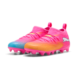 PUMA Future 9 Match FG/AG Firm Ground/Artificial Ground Youth Soccer Cleats - Pink/Aqua/White