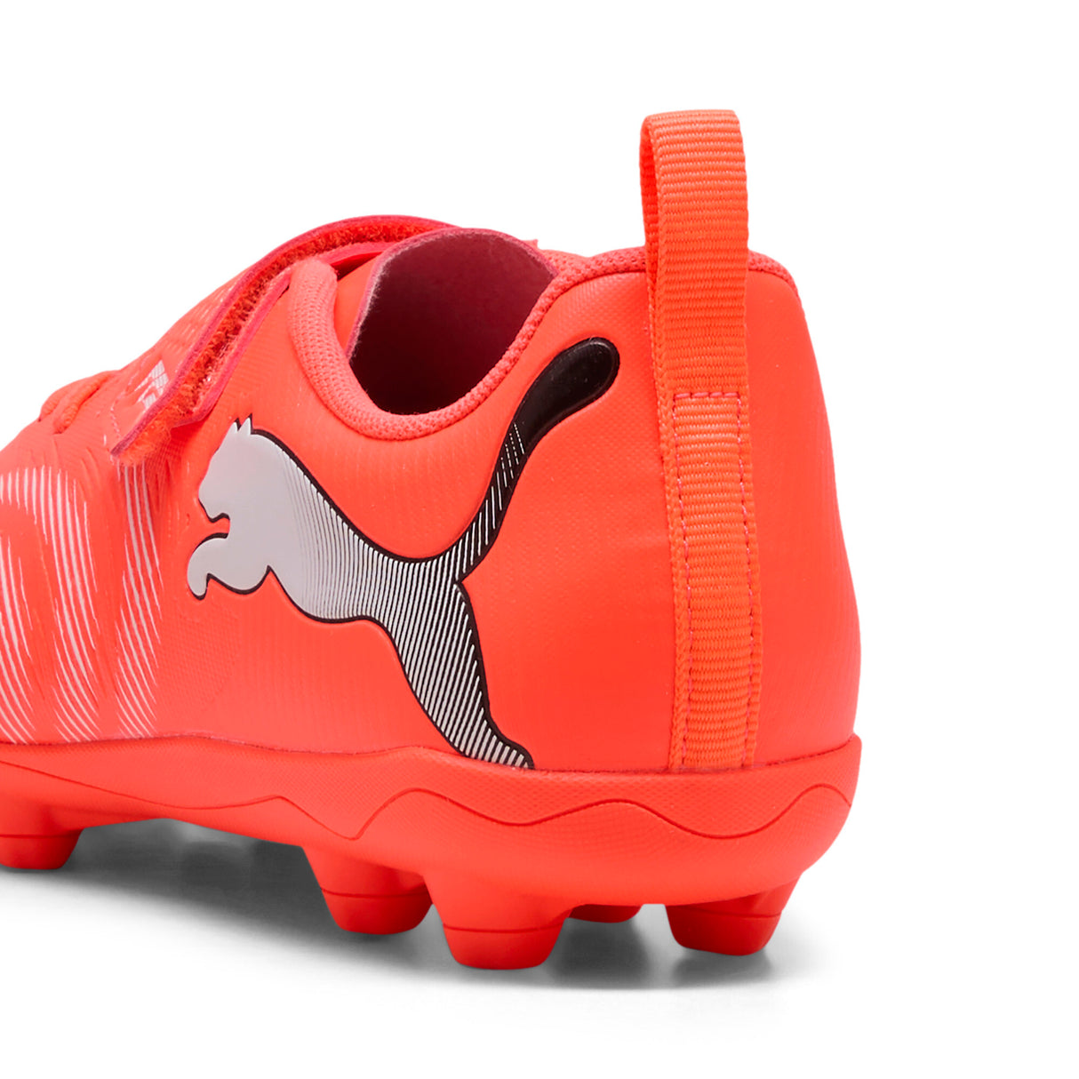 PUMA Future 9 Play V FG/AG RB Firm/Multi-Ground Youth Soccer Cleats - Red/White/Black