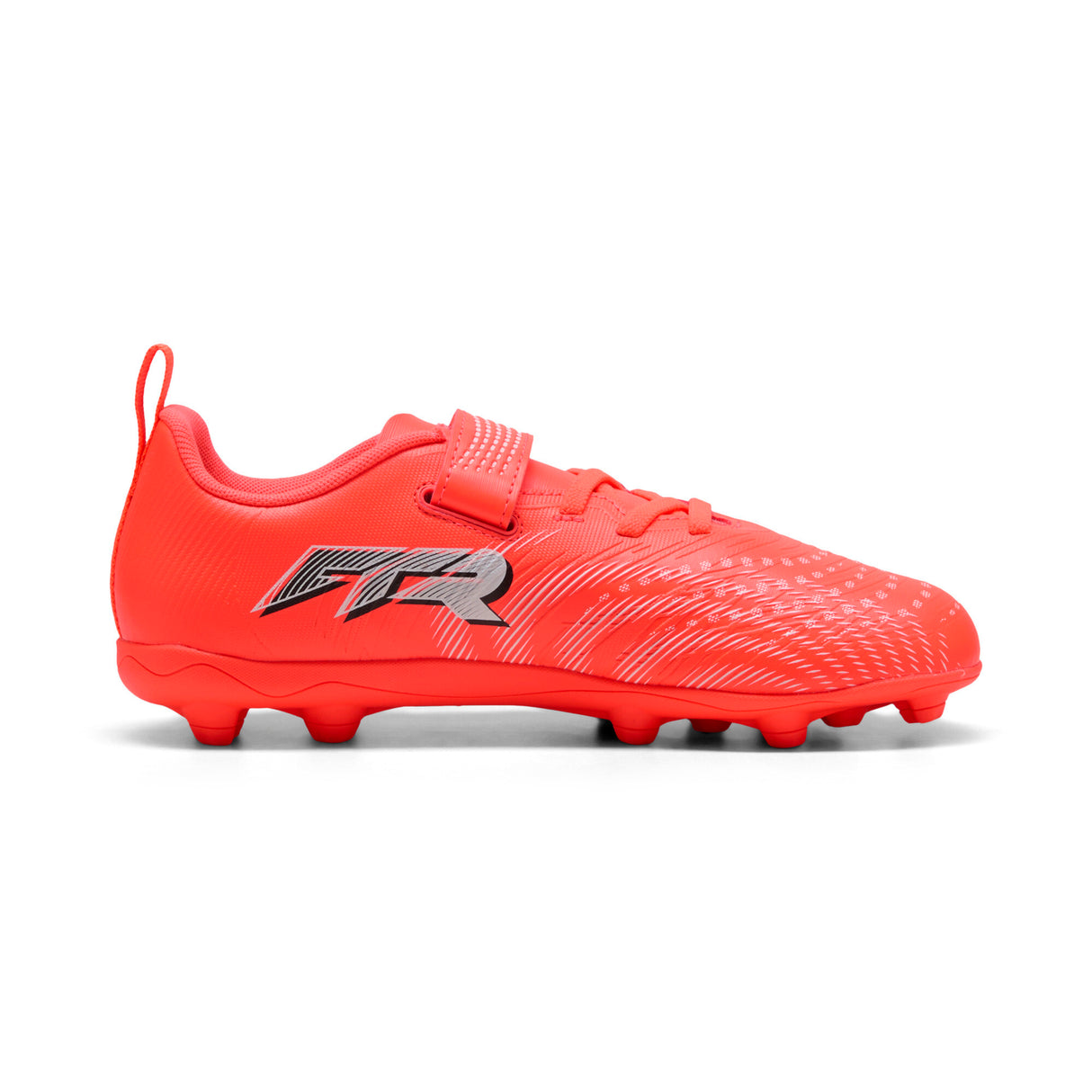 PUMA Future 9 Play V FG/AG RB Firm/Multi-Ground Youth Soccer Cleats - Red/White/Black