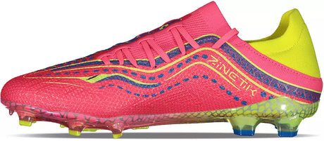 Charly Zinetik 26 PFX Firm Ground Men's Soccer Cleats - Fuchsia/Yellow