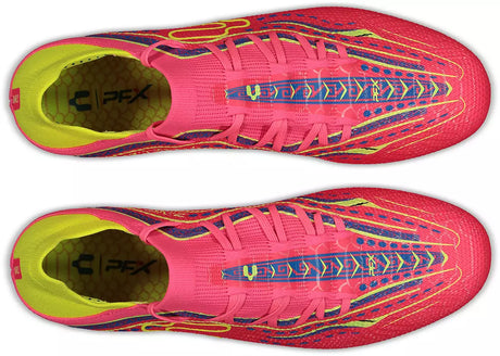 Charly Zinetik 26 PFX Firm Ground Men's Soccer Cleats - Fuchsia/Yellow