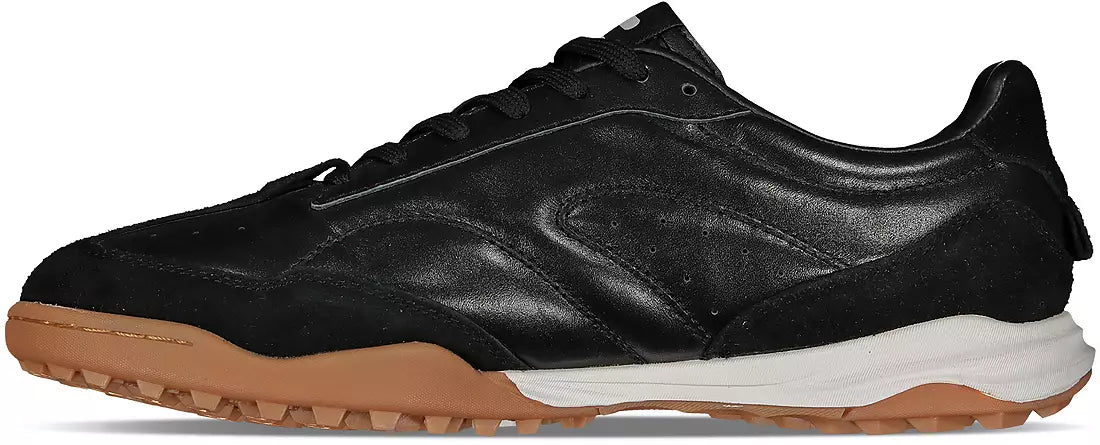 Charly Campista Leather Turf Men's Soccer Cleats - Black/White