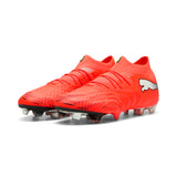 PUMA Future 9 Ultimate FG Firm Ground Men's Soccer Cleats - Red/White/Black