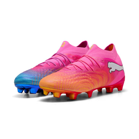 PUMA Future 9 Ultimate FG Firm Ground Men's Soccer Cleats - Pink/Aqua