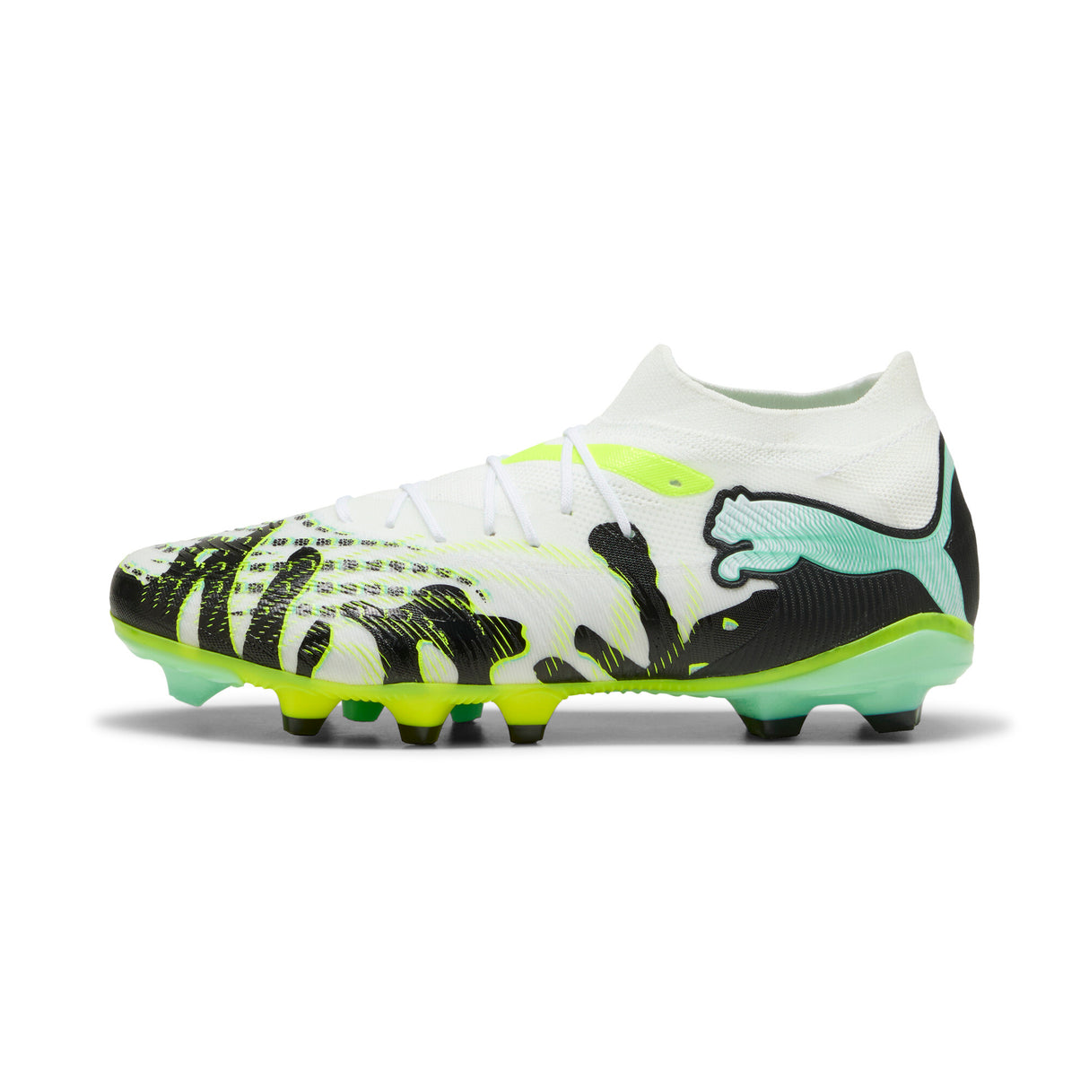 PUMA Future 9 Match Creativity FG/AG Firm Ground/Artificial Ground Men's Soccer Cleats - Yellow/White