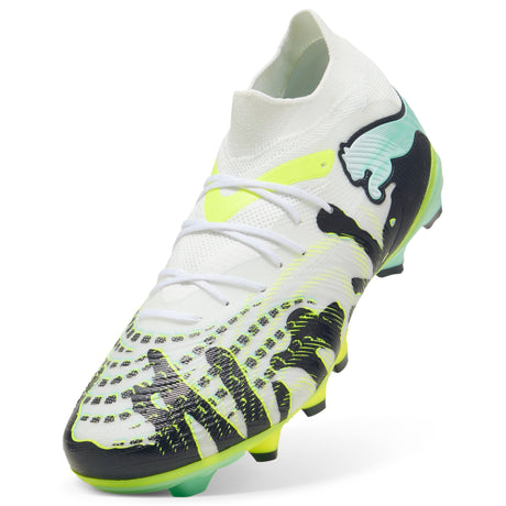 PUMA Future 9 Match Creativity FG/AG Firm Ground/Artificial Ground Men's Soccer Cleats - Yellow/White