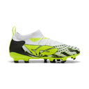 PUMA Future 9 Match Creativity FG/AG Firm Ground/Artificial Ground Youth Soccer Cleats - Yellow/White
