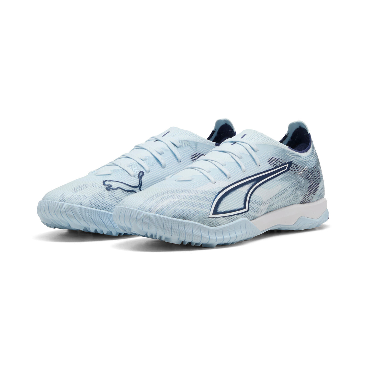 PUMA Ultra 6 Match TT Turf Men's Soccer Cleats - Icy Blue/White