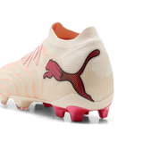 PUMA Future 9 Ultimate FG Firm Ground Men's Soccer Cleats - White/Red