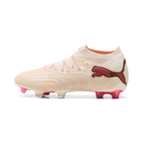 PUMA Future 9 Ultimate FG Firm Ground Men's Soccer Cleats - White/Red