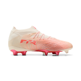PUMA Future 9 Ultimate FG Firm Ground Men's Soccer Cleats - White/Red