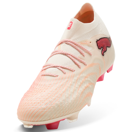 PUMA Future 9 Ultimate FG Firm Ground Men's Soccer Cleats - White/Red