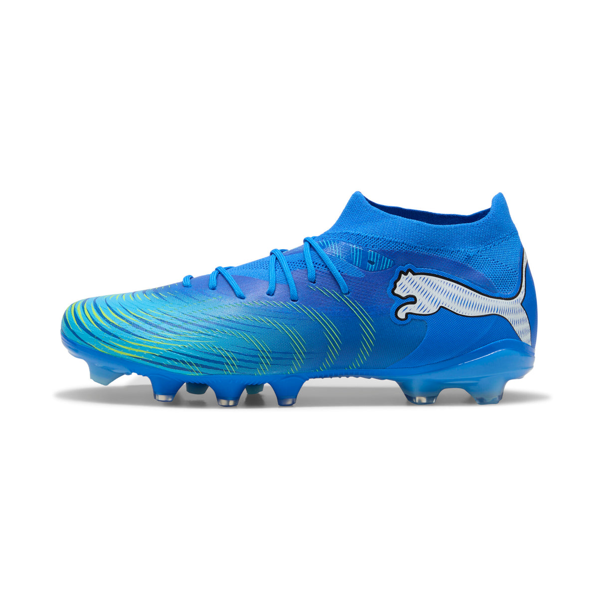PUMA Future 9 Match FG/AG Firm Ground/Artificial Ground Men's Soccer Cleats - Blue/White