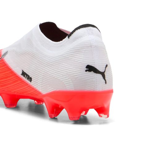 PUMA Ultra Nitro 7 Match Laceless FG/AG Firm Ground/Artificial Ground Men's Soccer Cleats - Red/Black/White