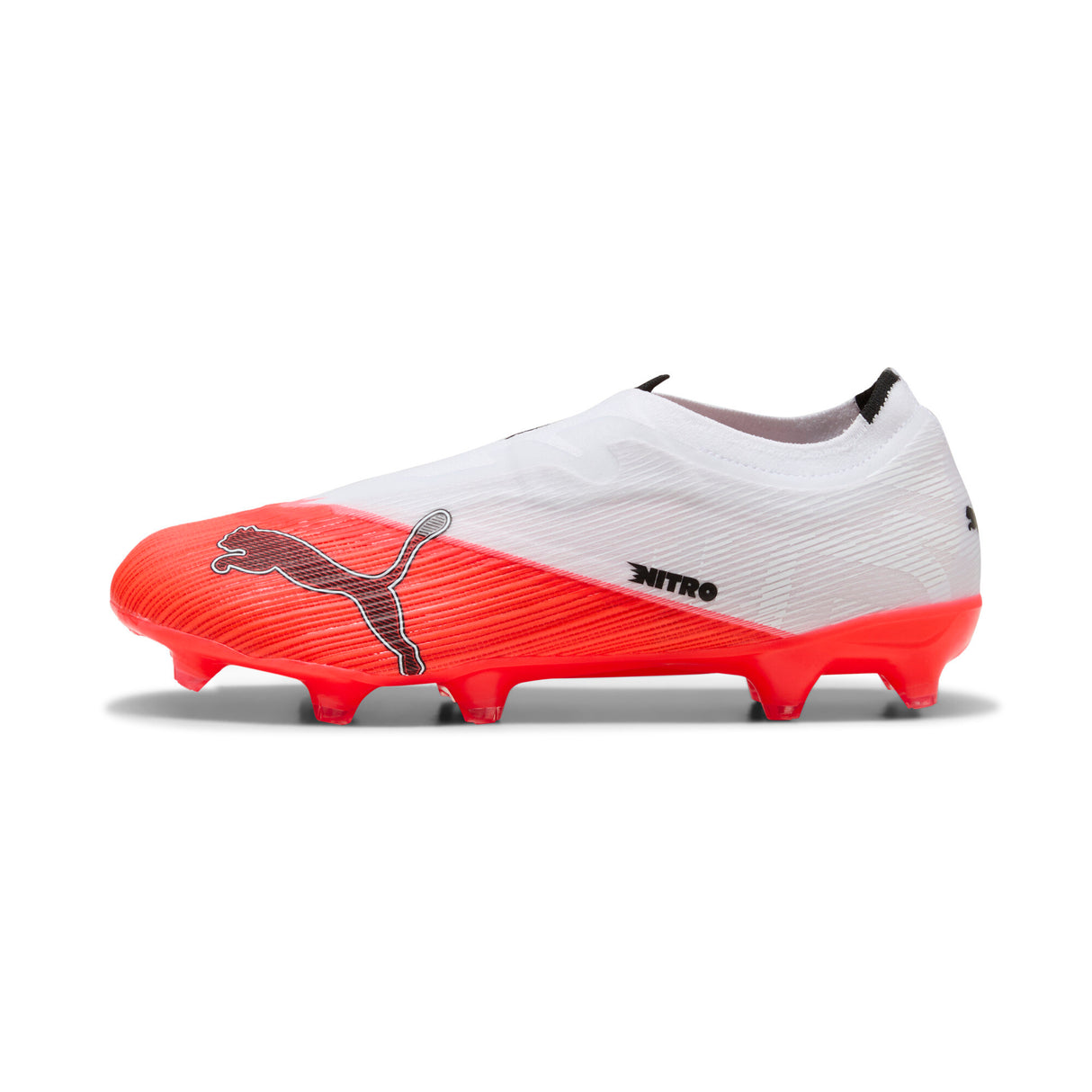 PUMA Ultra Nitro 7 Match Laceless FG/AG Firm Ground/Artificial Ground Men's Soccer Cleats - Red/Black/White